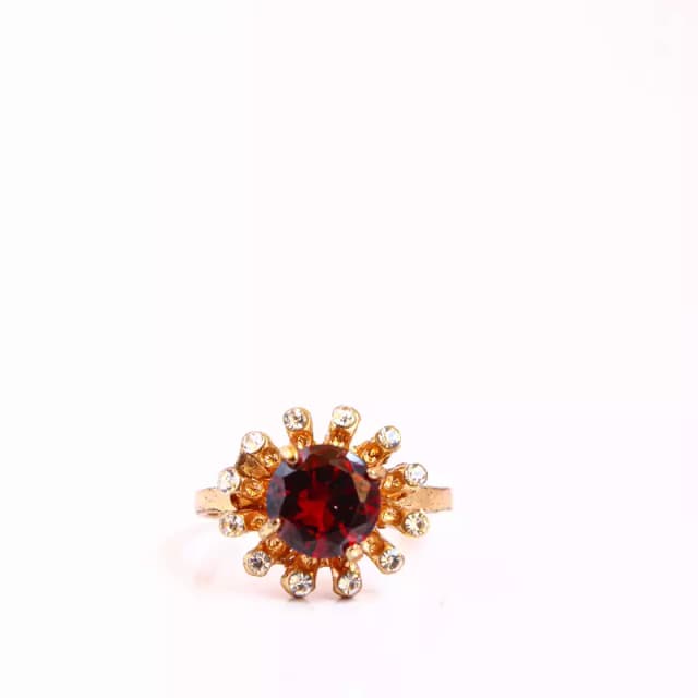 Beautiful Red Flower Ring