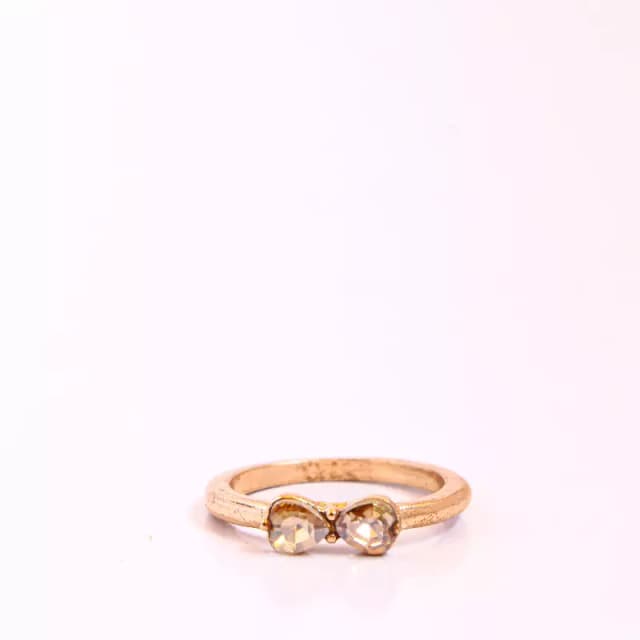 Simple Gold clear Minimilistic Ring