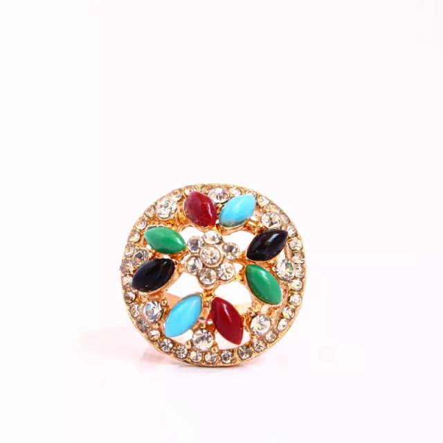 Multi Color Stone Ring