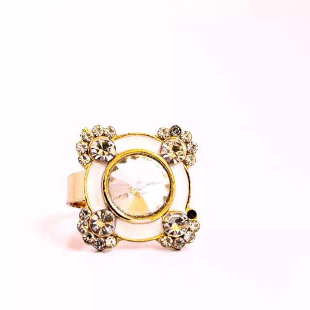 White Color New Design Ring