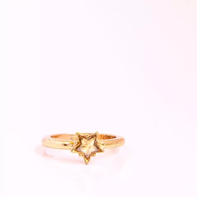Star Shape Pearl Ring